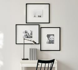 Floating Wood Gallery Picture Frame - Black | Pottery Barn