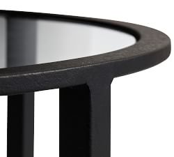 Tanner Round Glass End Table (24") | Pottery Barn