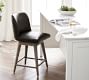 Layton Leather Swivel Stool