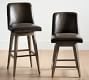 Layton Leather Swivel Stool