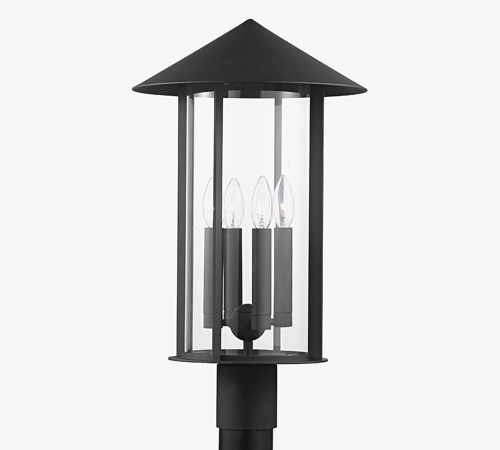 Lucien Outdoor Metal Post Light