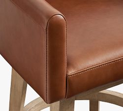 Gideon Leather Stool