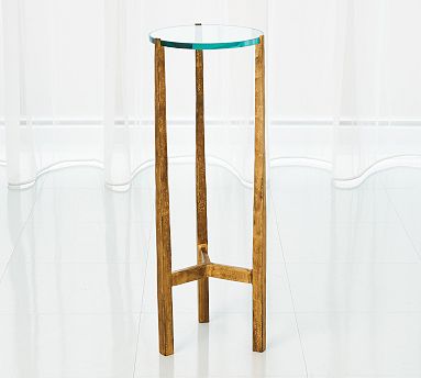 Lilith Round Glass Cocktail Table (8.5") | Pottery Barn