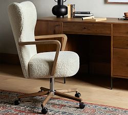 Jones Upholstered Swivel Desk Chair