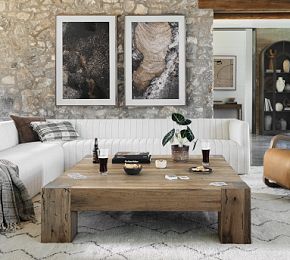 Fia Square Coffee Table (40"- 55") | Pottery Barn