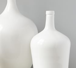 Recycled White Glass Demijohn