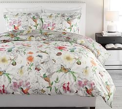 Pottery Barn Fisher Coastal Reversible Cotton Duvet Full/ store Queen Multi