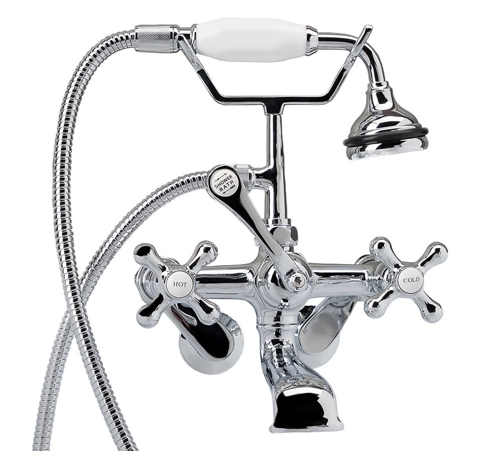 Lyane Wall Mounted Tub Filler with Handshower