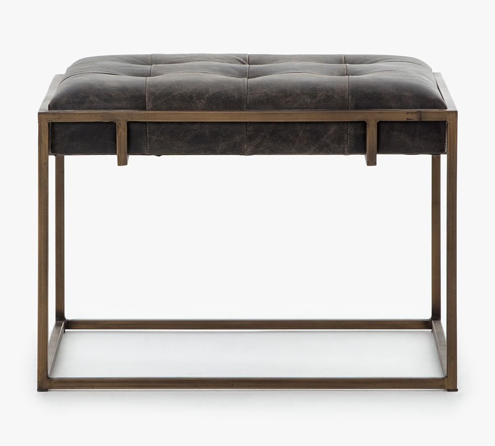 Luxury Traditions 23.5'' Brown Metal Square End Table