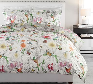 Pottery barn king duvet fashion cover