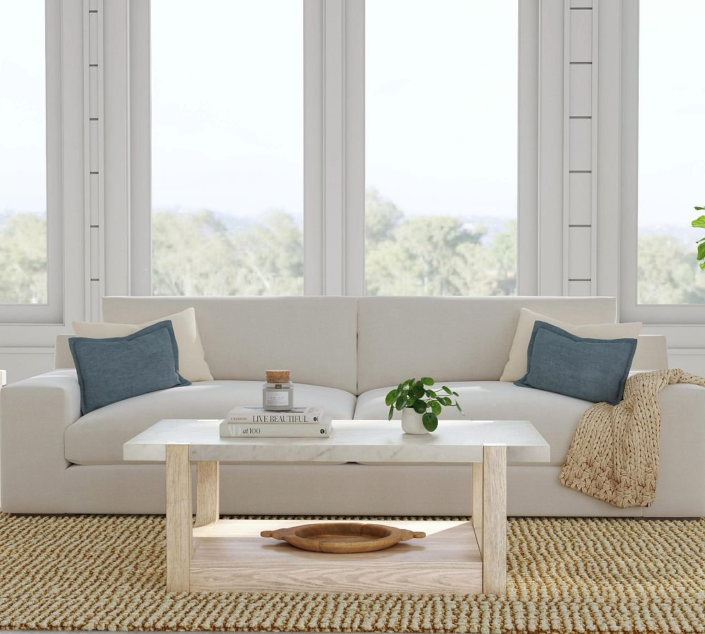Jack Rectangular Marble Coffee Table (50") | Pottery Barn