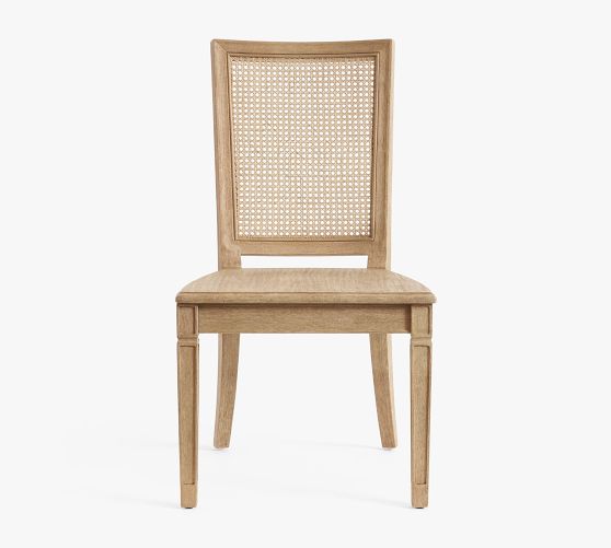 Sausalito Cane Square Back Dining Chair Pottery Barn