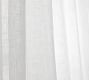Custom Emery Linen Sheer Drape - White