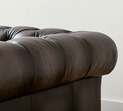 Chesterfield Roll Arm Leather Chair