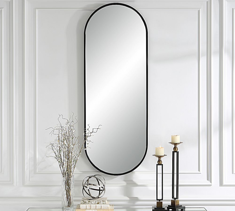 Lylian Oval Floor Wall Mirror | Pottery Barn