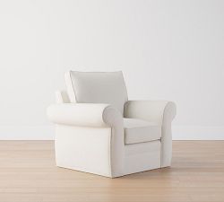 Pearce Roll Arm Swivel Chair