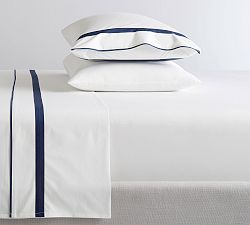 Morgan Banded 400-Thread-Count Organic Cotton Sheet Set