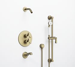 Hayden Thermostatic Bathtub &amp; Shower Set with Handshower