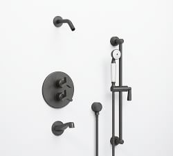 Hayden Thermostatic Bathtub &amp; Shower Set with Handshower