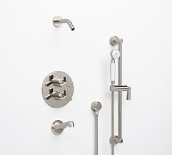 Hayden Thermostatic Bathtub &amp; Shower Set with Handshower