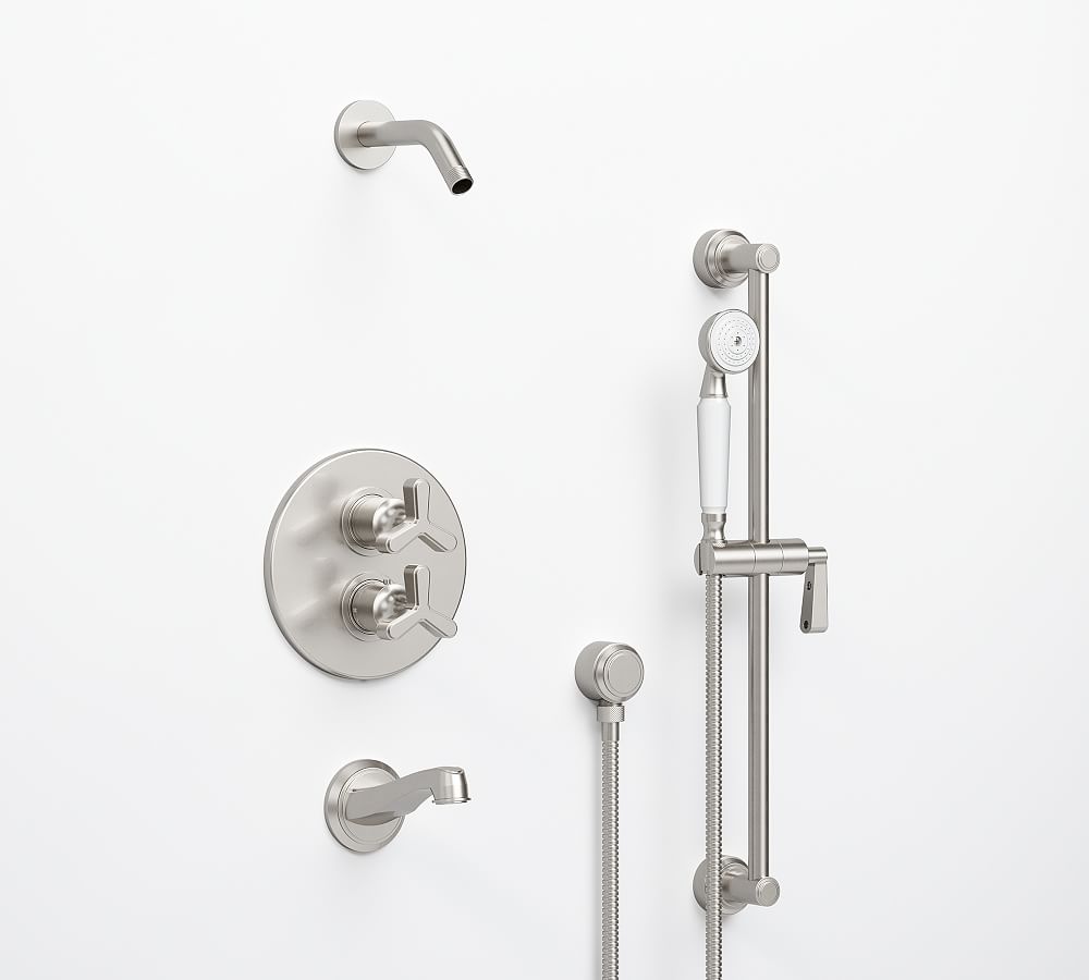 Hayden Thermostatic Bathtub &amp; Shower Set with Handshower