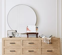 Madalyn Round Beveled Edge Wall Mirror - 36&quot;