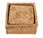 Tava Handwoven Square Coasters with Holder