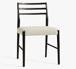 Quincy Basketweave Dining Chair, Black