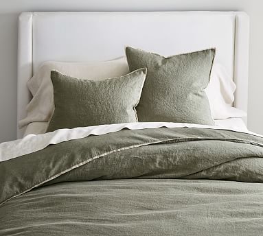 Pottery shops barn flax linen duvet