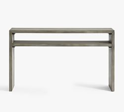 Byron 50" Waterfall Console Table, Mason Gray