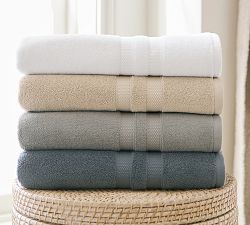 Pottery Barn sculpted grey towel set 2024 2 towels 2 wash rags