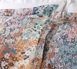 Amelia Floral Percale Duvet Cover