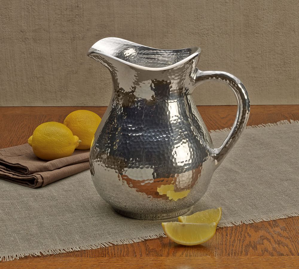 Hammered Metal Pitcher | Pottery Barn