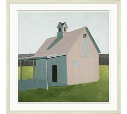 Little Barn 2 Framed Canvas