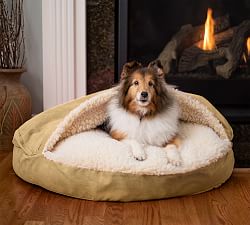 Round dog bed replacement fashion cover