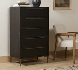 Braden Reclaimed Wood 5-Drawer Tall Dresser (30&quot;)