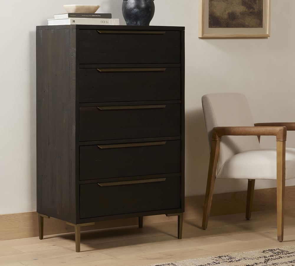 Braden Reclaimed Wood 5-Drawer Tall Dresser (30&quot;)