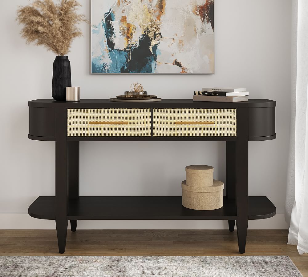 Doris Cane Console Table