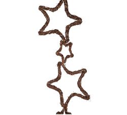 LED Grapevine Star Garland