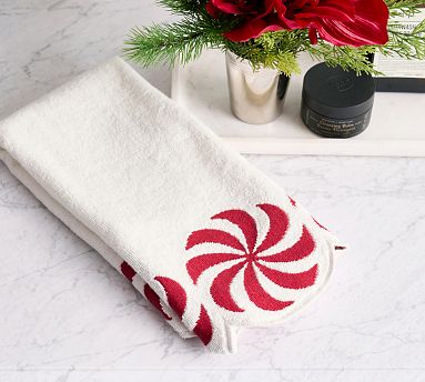 Peppermint Swirl Towel | Pottery Barn