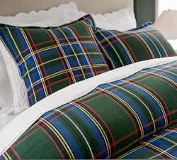 Stewart Plaid Cotton Duvet Cover