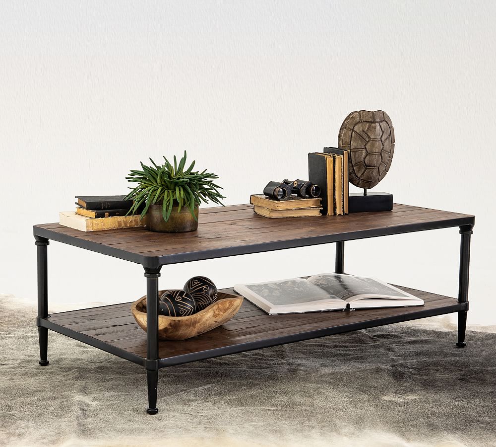 Juno Rectangular Reclaimed Wood Coffee Table (48&quot;)