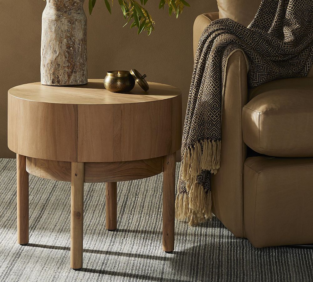 Round Pottery Barn End Tables: Style and Functionality Redefined