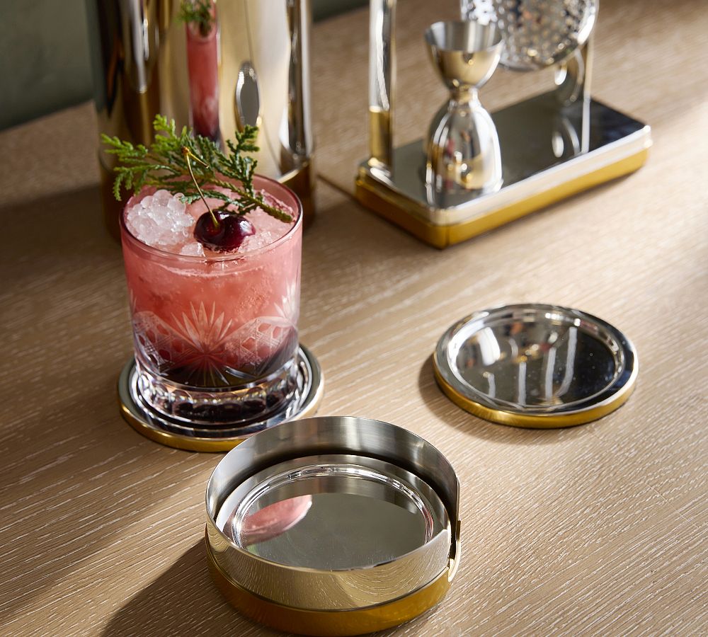 Pottery Barn Fillmore Coasters - Set of 4