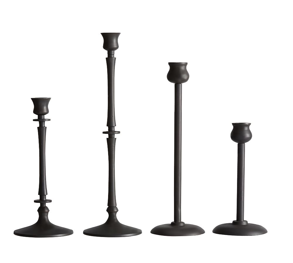 Booker Taper Candleholders Bronze