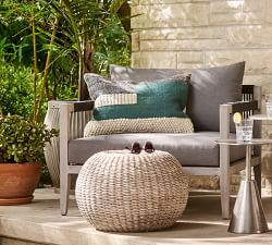 Annette Rattan Outdoor Accent Stool