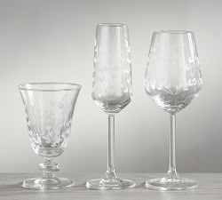 Etched Glasses, Set of 4