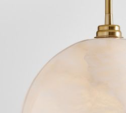 Windham Alabaster Dome Pendant (6&quot;-12&quot;)