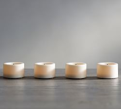 Flameless Outdoor LED Tealight Candles - Set of 4