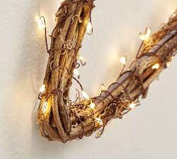 Handcrafted Rattan Stars with Twinkle Lights - Set of 2